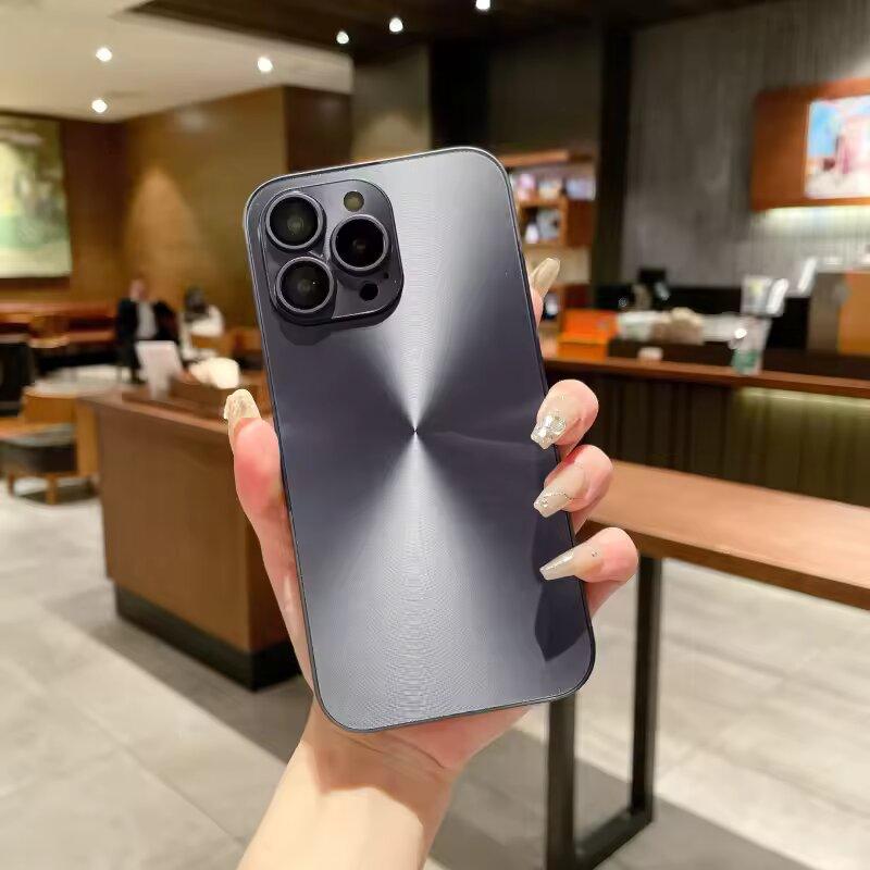 Luxury Laser Matte Magnetic Cases For iPhone 15 14 13 12 11 Pro Max Plus For Magsafe Wireless Charging Lens Protector Back Cover