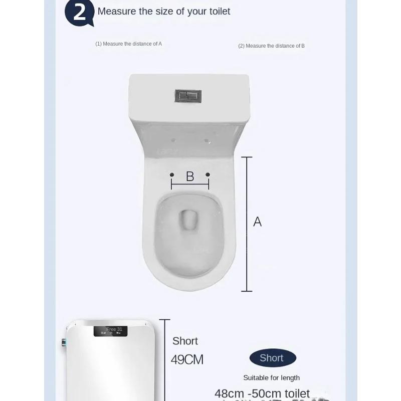 Intelligent Remote Control Toilet Lid with Dryer: Adjustable Water & Wind Temperature, Universal Fit for Bathroom, Smart Constant Temperature