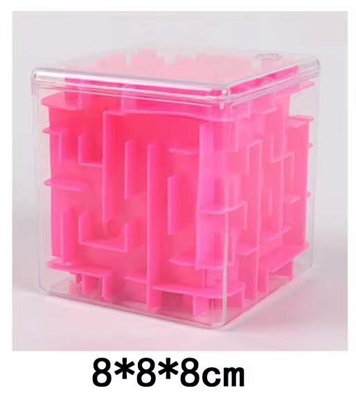 TOBEFU 3D Maze Magic Cube Transparent Six-sided Puzzle Speed Cube Rolling Ball Game Cubos Maze Toys for Children Educational