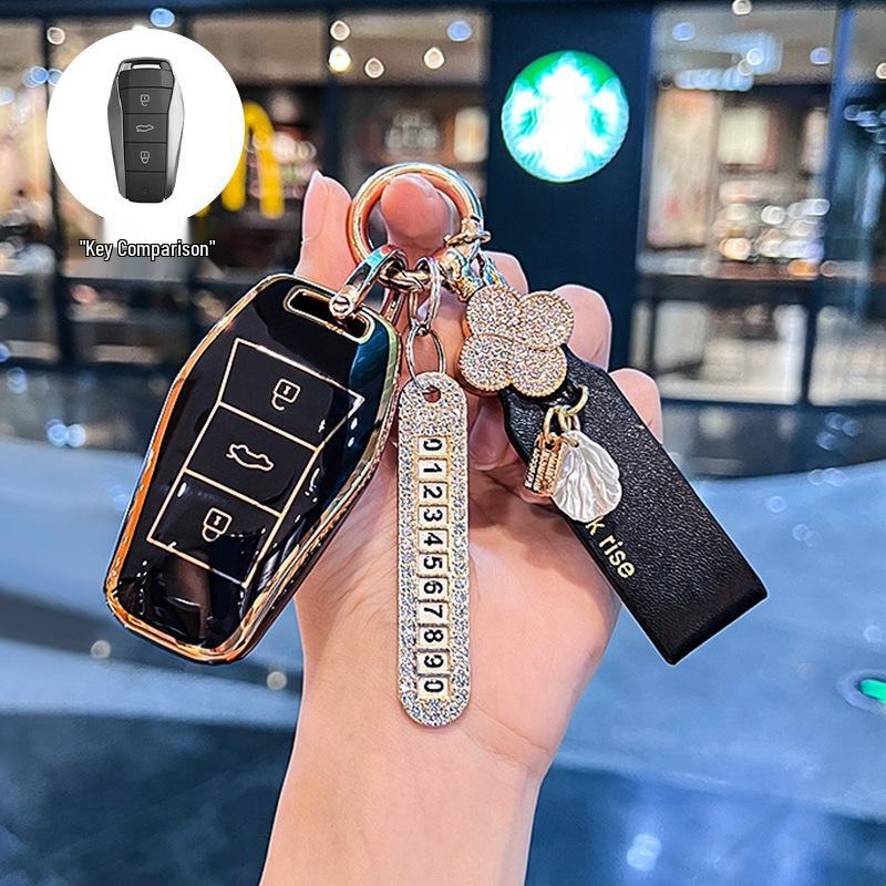 Compatible Key Case for JAC Yiwei 3, Aipao T, Sihao e10x, Huaxianzi X8Plus, and Car A5 Models (2023)