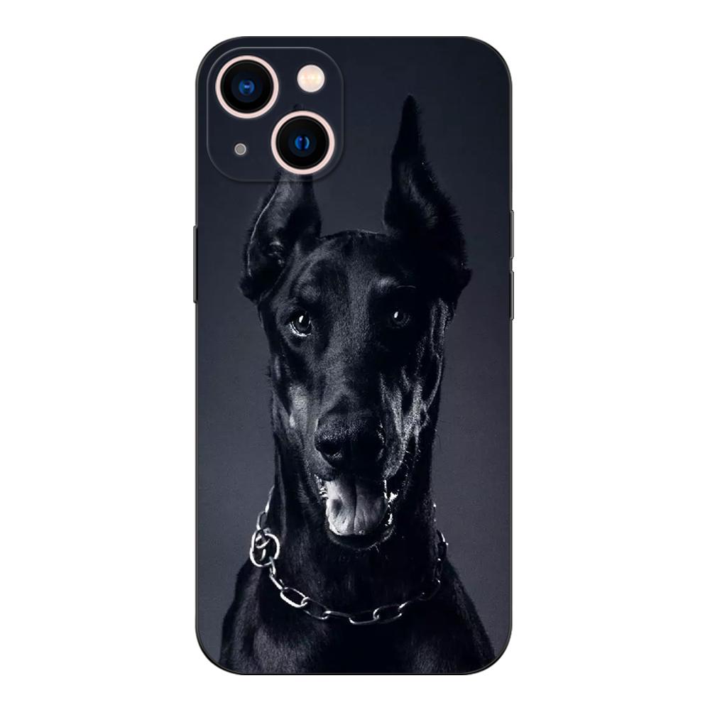 Black Tpu Case For Xiaomi Mi 11i 5G Redmi Note 11 11S Pro PLUS 4G 5G Cover Doberman