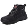 High Work Boots with Steel Toe Cap Industrial Construction Waterproof Non-slip Work Shoes Lightweight Winter Boots Safety Shoes