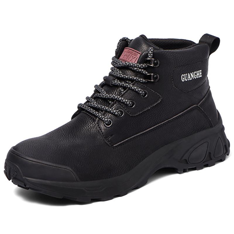 High Work Boots with Steel Toe Cap Industrial Construction Waterproof Non-slip Work Shoes Lightweight Winter Boots Safety Shoes