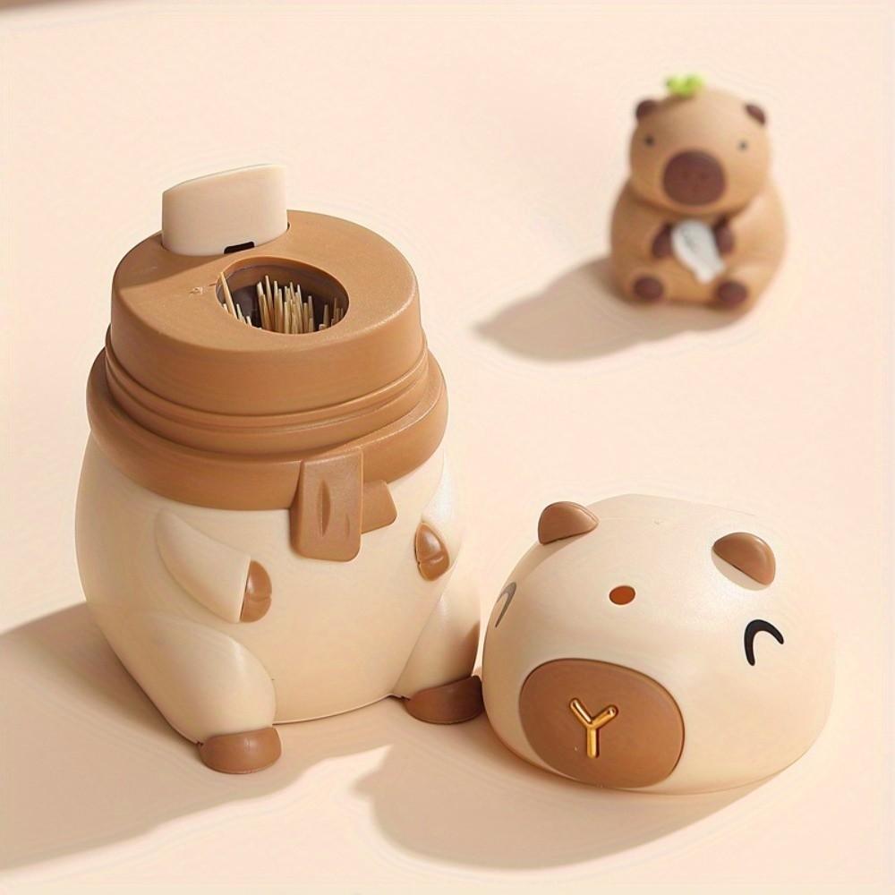 Cartoon Pop-Up Toothpick Box Creative Automatic Toothpick Pressing Toothpick Box Kitchen Use