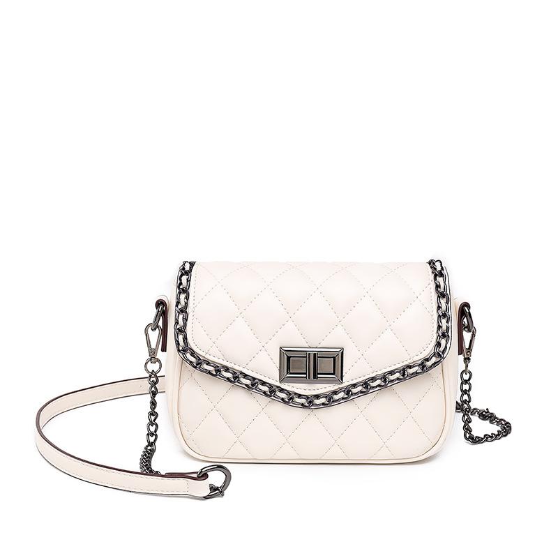 Internet celebrity bag women's bag new fashion casual diamond square bag simple chain crossbody small fragrant wind bag