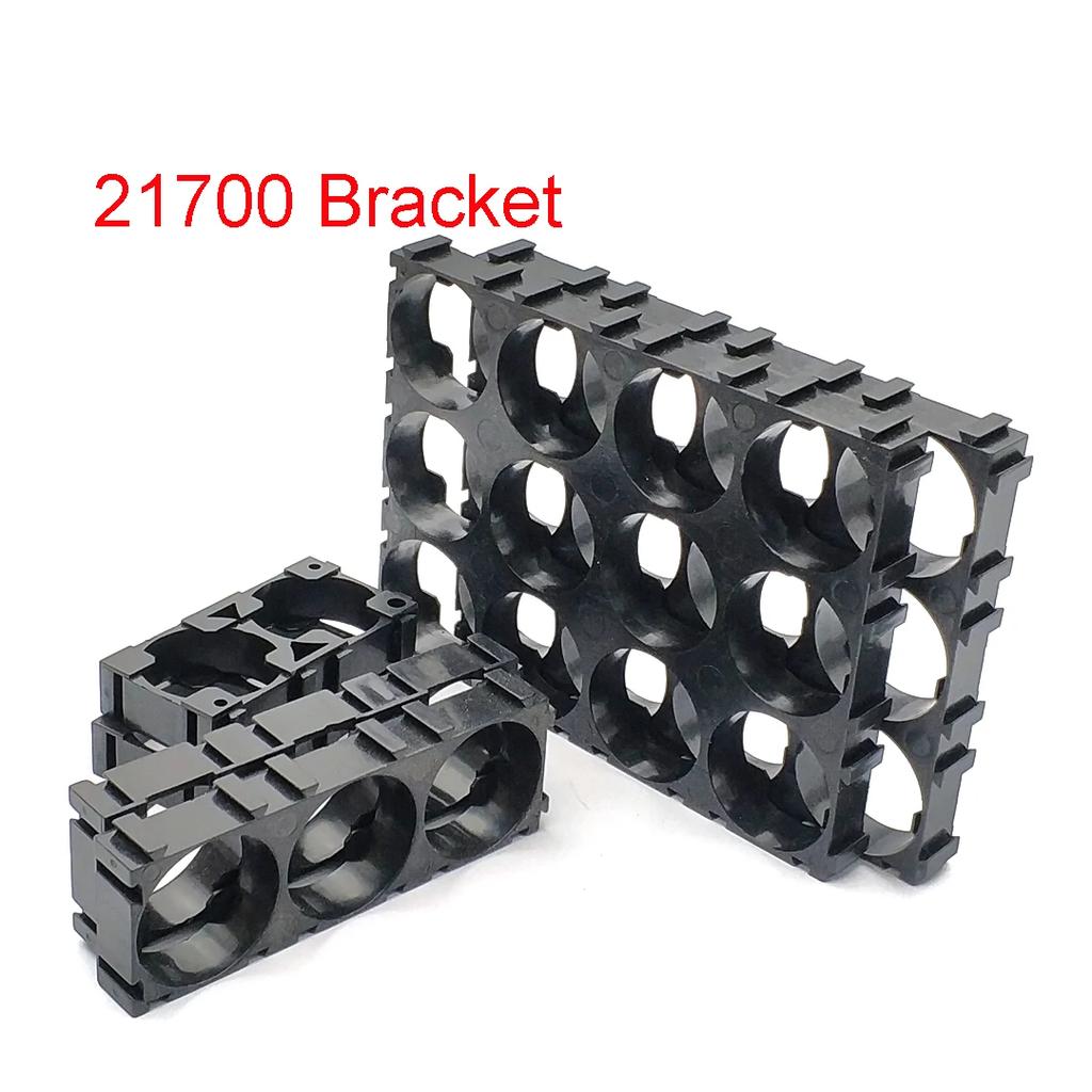 21700 Battery Holder Bracket Cell Safety Anti Vibration Plastic Brackets For 21700 Batteries Diameter 21.2mm Hole Pitch 23mm