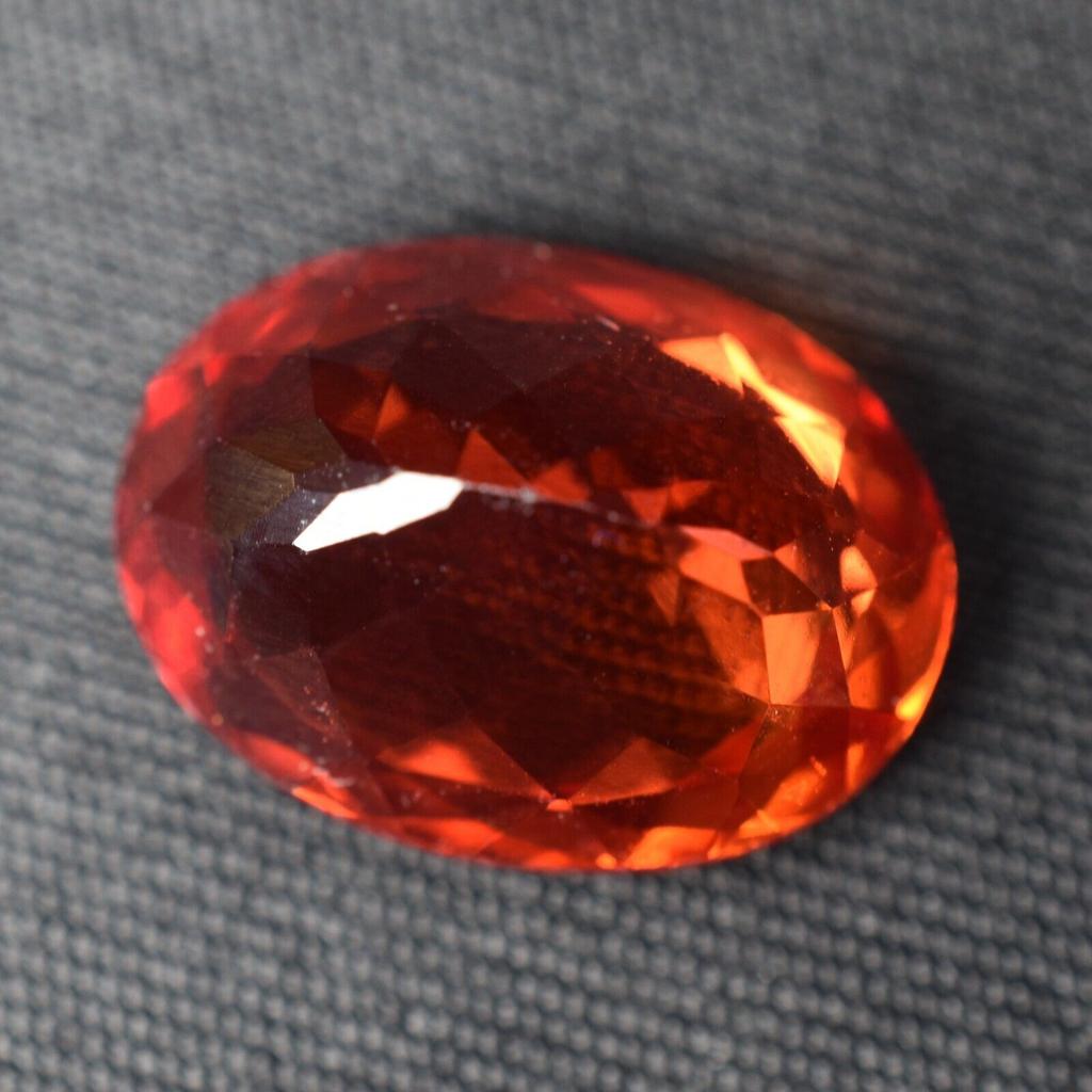 10.23 Ct Natural SAPPHIRE Gemstone CERTIFIED Orange Stone OVAL Jewelry Stone S-1811