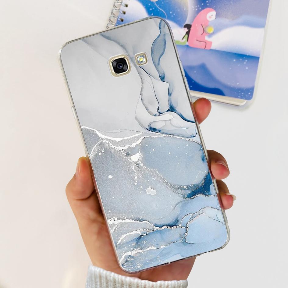 For Samsung Galaxy A5 2017 Case A520 A520F Popular Flower Transparent Silicone Soft Cover For Samsung A 5 2016 A510 A510F Bumper