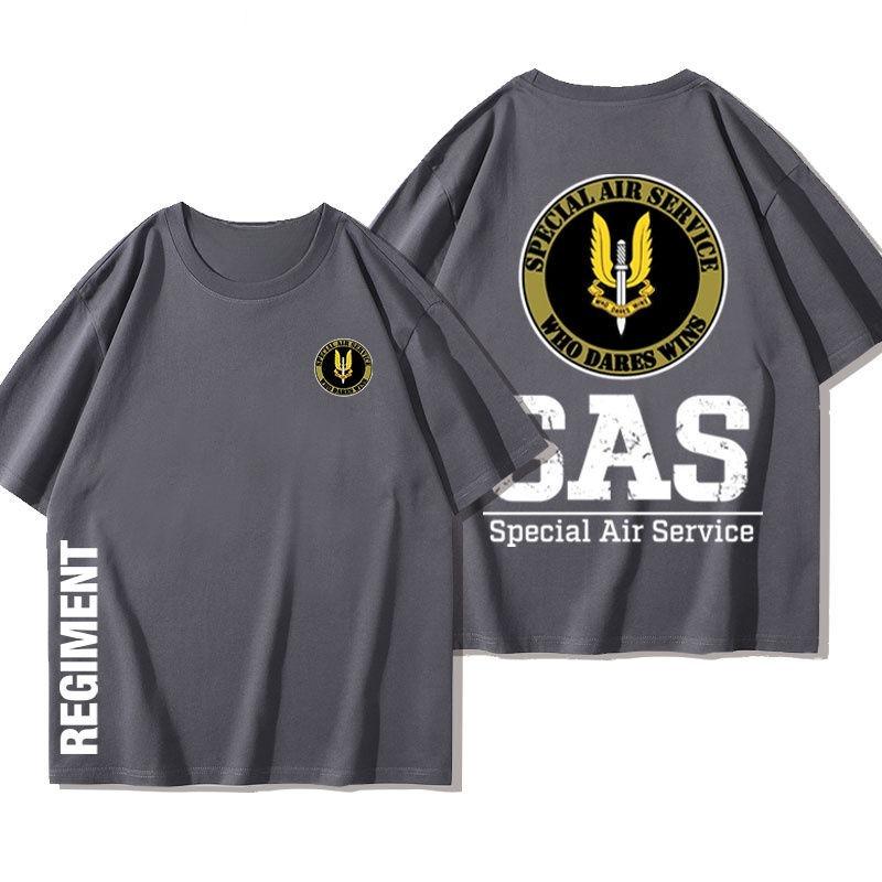 SAS British Special Air Service Tee Rainbow Six Tactical Cotton Military Short Sleeve T-Shirt Summer Men's Casual Comfort Top