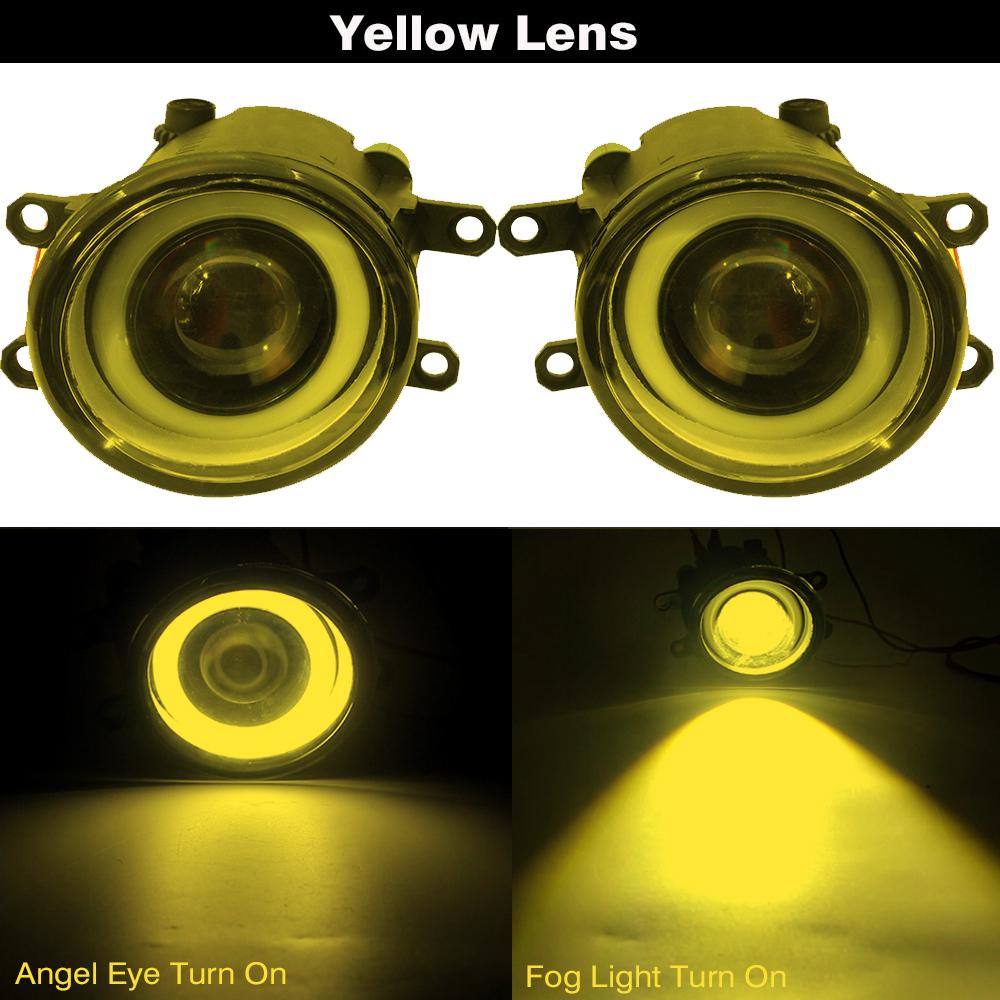 

Cawanerl For Daihatsu Materia Coo Subaru Dex 2005-2016 Car LED Fog Light Angel Eye DRL Daytime Running Light 30W 12V 2 Pieces
