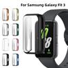 Pilnībā nosedzošs maciņš Samsung Galaxy Watch Fit 3 viedpulkstenim, mīksts TPU pārklāts buferis, vispusēji pulksteni aizsargājoši vāciņi