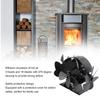 Wood Burning Stove Fan Efficient Airflow 18 Blades Aluminum Stove Fan Energy Saving Protective Cover with Handle for Fireplace