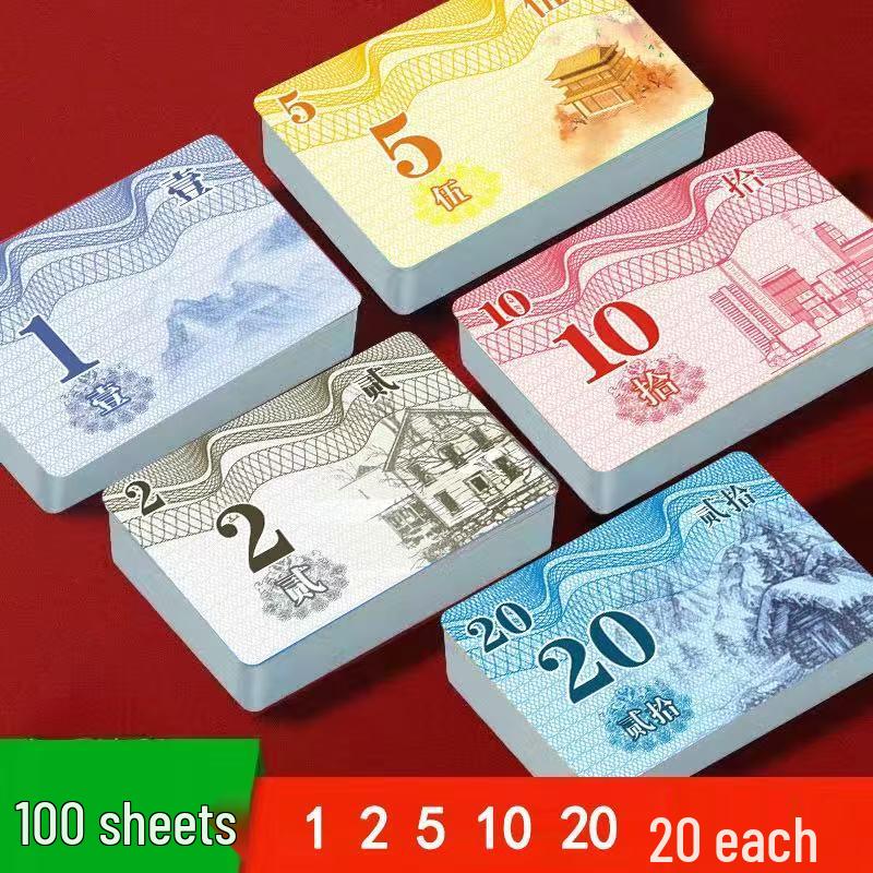 Foaie de scor Mahjong impermeabilă, rezistentă la uzură, pentru camere de jocuri de cărți