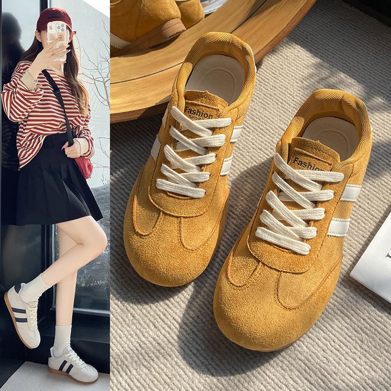 Lightweight Casual Women's Shoes Retro German Training Shoes Flat-soled Forrest Gump Shoes Spring 2025 New Sports Shoes Soft-soled Single Shoes