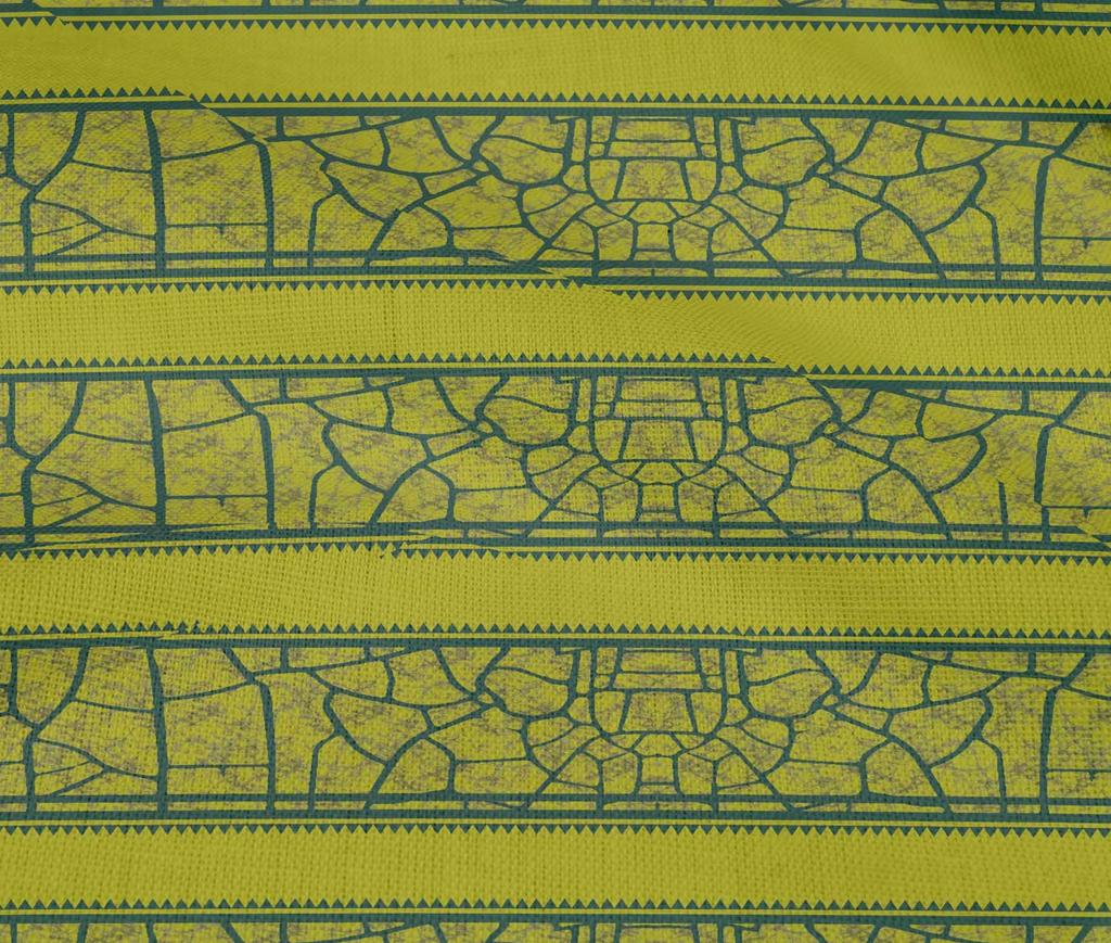 oneOone Cotton Flex Light Gray Fabric Ethnic Block Craft Projects Decor Fabric Printed By The Yard 40 Inch