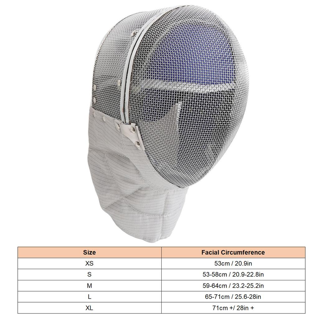 Fencing Epee Helmet Comfortable Detachable Lining Fencing Protective Gear Fencing Sport Helmet L