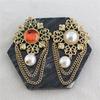 1 Piece Retro Baroque Light Luxury Korean Version Pearl Hollow Chain Fringed Brooch High-end Design Corsage Jewelry