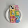 Imd 3d Relif Rabbit Pig Bear Friend Cute Cartoon Shell For Iphone 11 12 Promax 14 Pro Max 13promax Soft Silicone Phoe Case