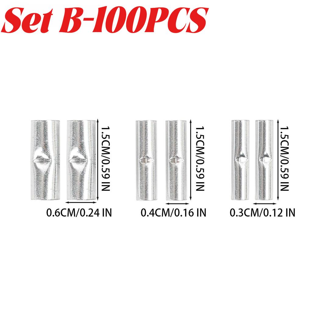 50/500x Uninsulated Terminal Iron Material Diameter 3mm 4mm 6mm Crimp Terminal Electrical Cable Connector Industrial Wiring