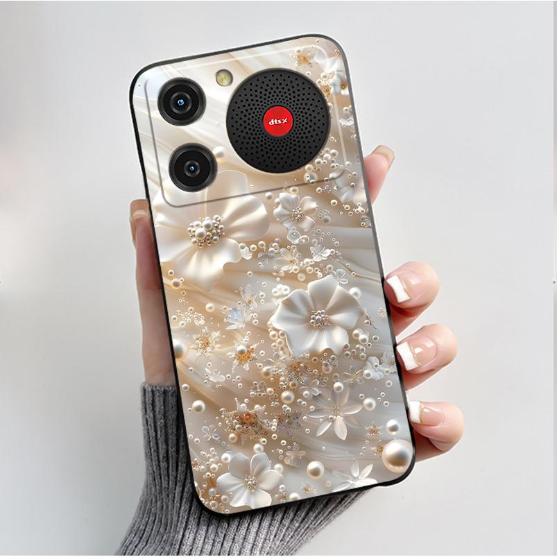 For Nubia Music Case Z2353 Butterfly Flowers Silicone Phone Cover For ZTE Nubia Music Funda Protection Shockproof Bumper Shell