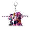 Kpop Demon Hunter Girl Group Keychain: Lumi, Zoe, Mira & Qin Yu Cute Acrylic Schoolbag Pendant
