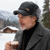 Men's Leather Hat Winter Warm Ear Protection Hat for Middle-Aged and Elderly People Bomber Hat Thick Cold-Proof Cap