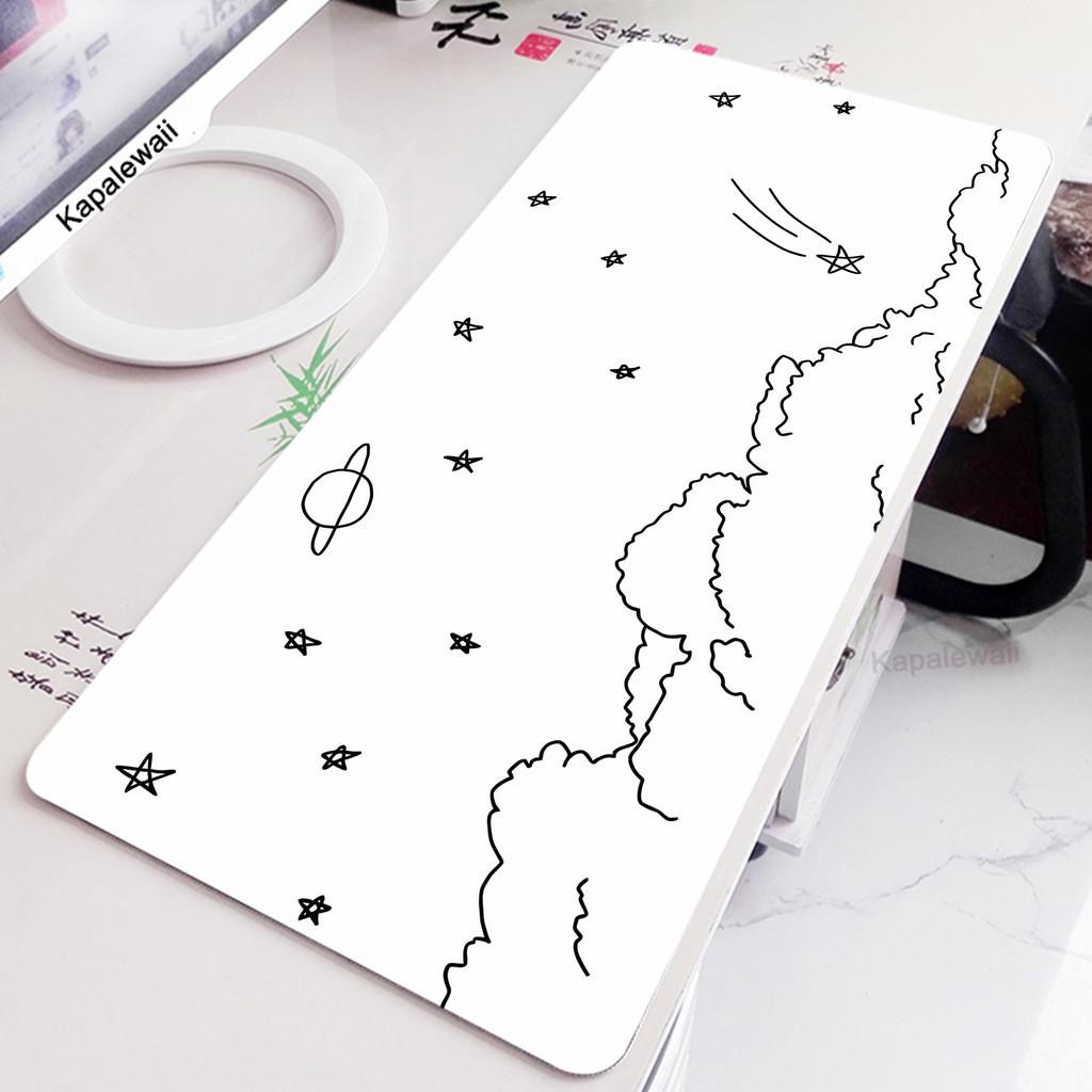 Space Mouse Pad Pc Rubber Mousepad Apoio De Pulso Teclado Mouse Mat Kawaii Cute Keyboard Pads Office Large Desk Protector Mat