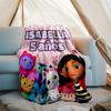 Gabby's Dollhouse printed throw blanket—lightweight,soft,warm;versatile blanket for all seasons—perfect as &air-conditioning throw,nap blanket