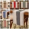 Soft Bohemian Table Flag Splicing Macrame Table Mat Knitted Hollow-out Table Runner  Dining Table