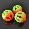 HEVIRGO 10Pcs Pet Cat Kitten Hollow Plastic Ball Bell Interactive Exercise Funny Toy Multi-color PP