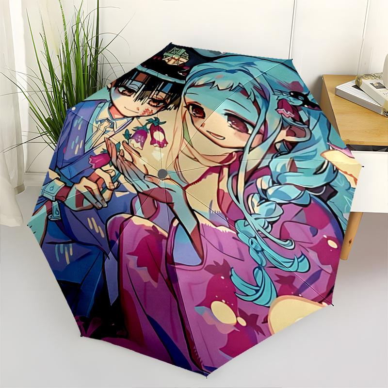 

1pc Floral Fantasy Umbrella Automatic Opening & Closing, Foldable Design, Outdoor, Perfect Gift for Fans, Travelers, Everyday Use.R100