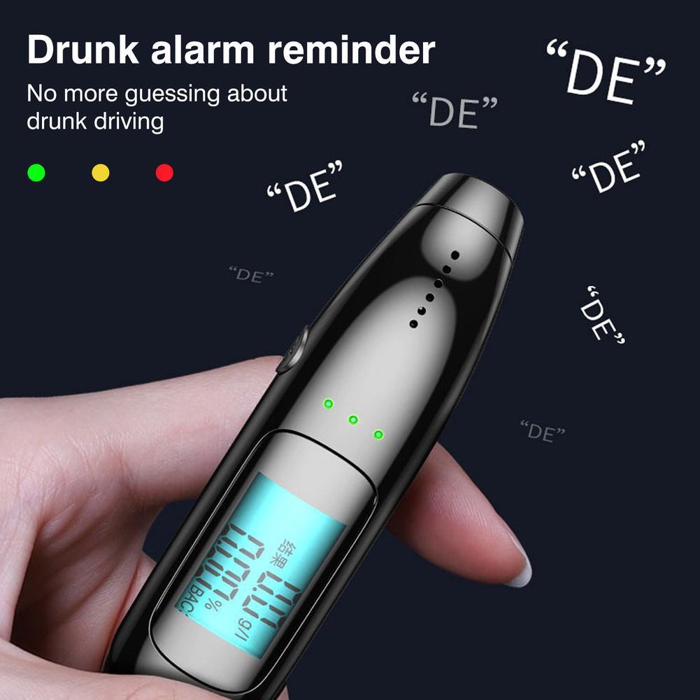 HD Screen Alcohol Tester High-precision Alcohol Driving Test Portable Non-contact Breath Tester LCD Display Breathalyzer Diagnos