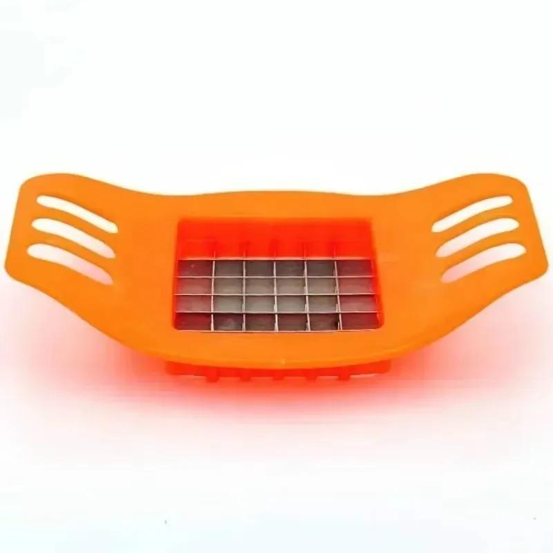 New Stainless Steel Vegetable Potato Slicer Cutter Chopper Chips Making Tool Potato Cutting Fries Tool Kitchen Accessory Gadgets