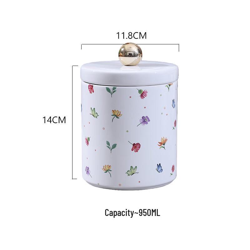 ZISIZ Decorative Ceramic Storage Jar