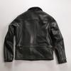Casual Vintage Ami Kaji Leather Jacket Men's Lapel Vegetable Tanned Goat Leather Jacket