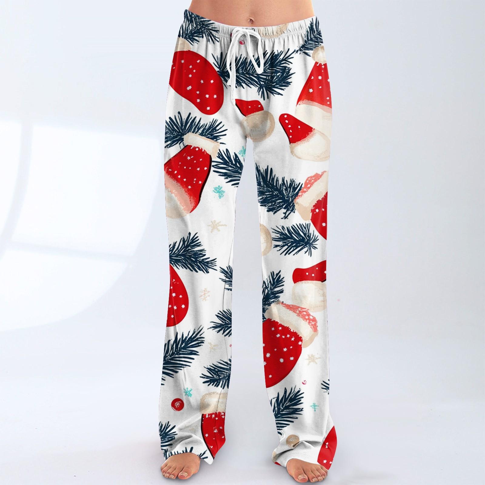 

Женские пижамные штаны, одежда для сна, повседневные брюки с эластичной резинкой на талии, удобные прямые свободные брюки для йоги S белый