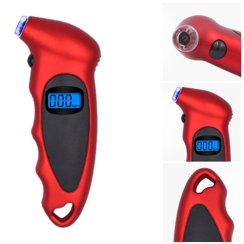 Digital Tyre Pressure Gauge 150 PSI ABS 4 Settings with Backlit LCD-Display