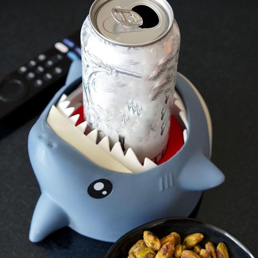 NEW Shark-shaped Drink Coaster Eye-catching 3D Printing Drink Holder Creative Fun Cup Holder Party Decorations