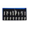 Historical Handmade Rome Figures Metal Chess Pieces Big Size King 4 Inches for Collectors and Decorative Display In Classic Anc