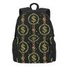 Gold Chains Backpack Teen Palm Leaf Print Large Backpacks Polyester Funny School Bags Camping Colorful Rucksack