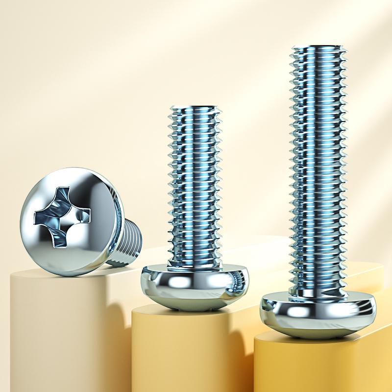 Galvanized GB818 Phillips Pan Head Machine Screws M3-M10