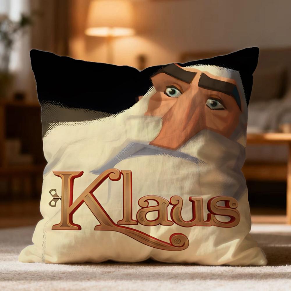 Popular KKlausew Cushion Cover Soft Washable Pillow Case Multi-Scene for Couch Bed Travel Office Use