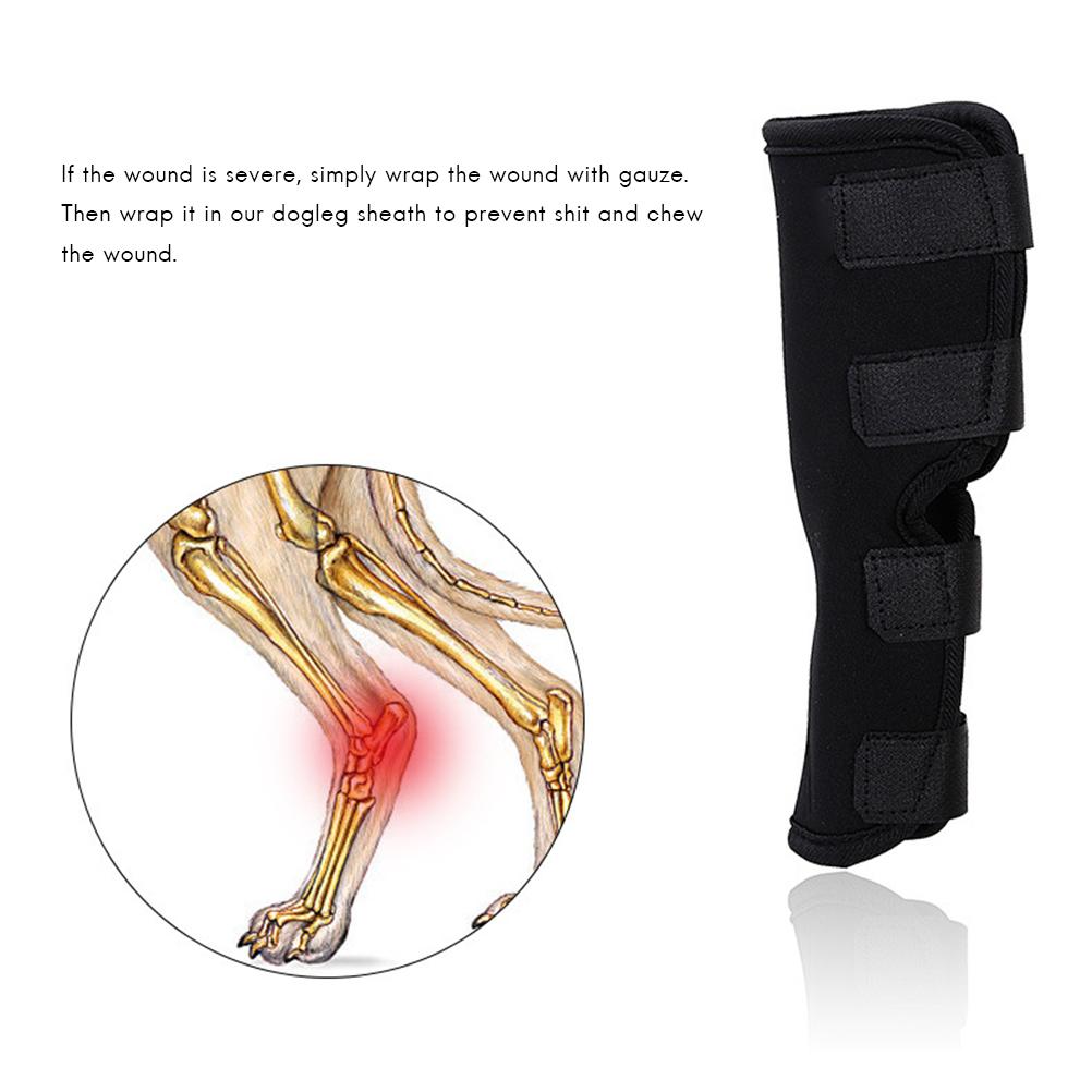 Long Dog Leg Recovery Bandage Brace Sleeve L