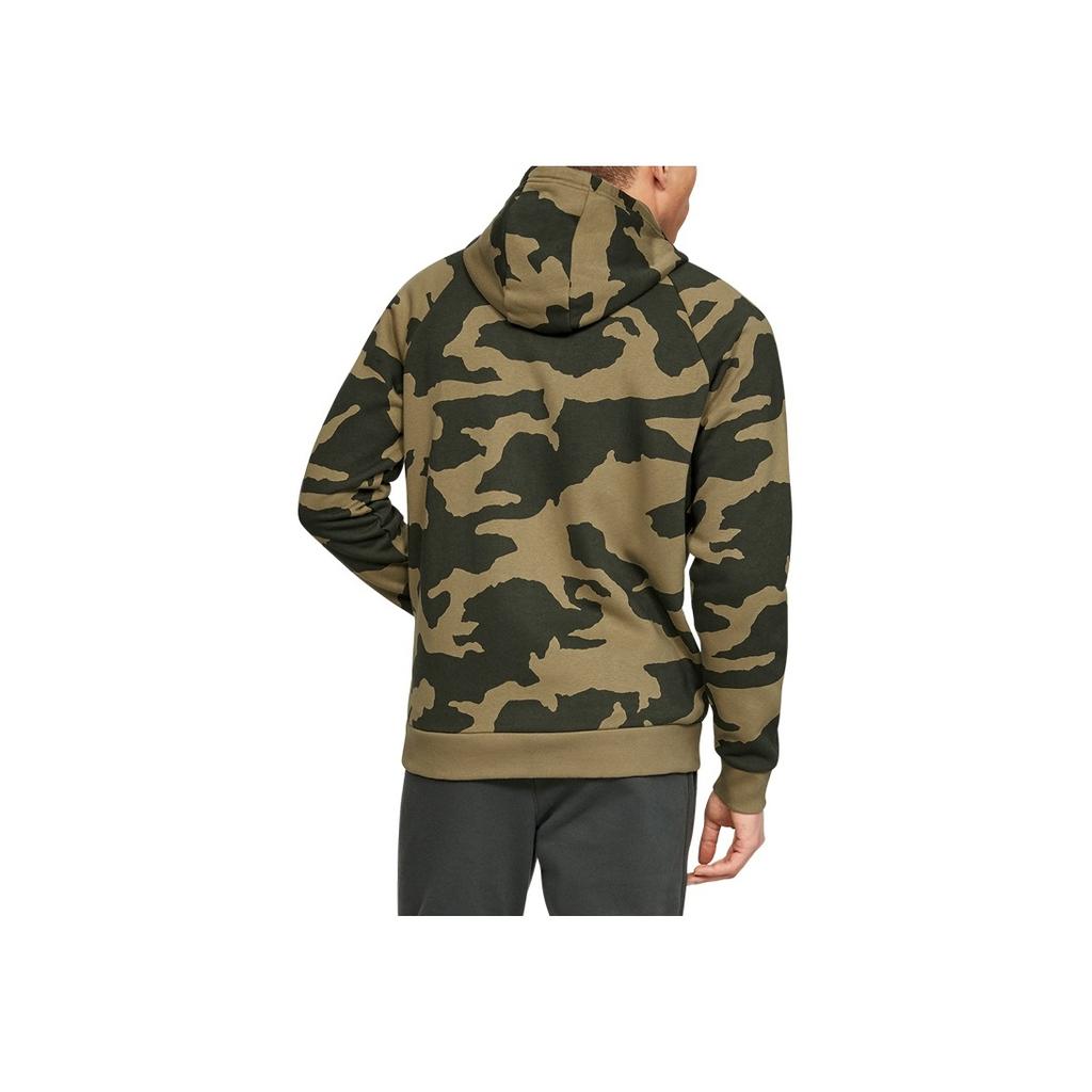 Under Armour Camo Hooded Cardigan Sweatshirt Jacket Men Outerwear Outpost-Green 1329748-331