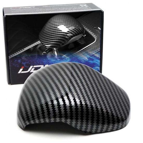 Gloss Black  Carbon Fiber  Pattern Shift Knob Cover For 2018- Kia Stinger K8