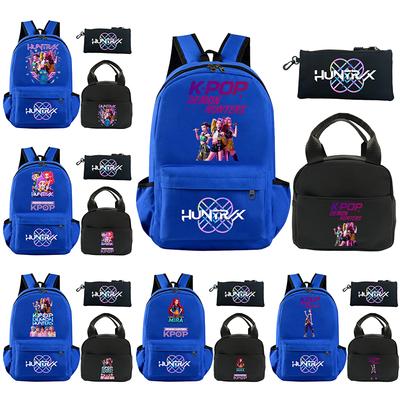 3-teiliges/Set Rucksack mit Cartoon-Print, mit Umhängetasche und Federmäppchen für Teenager, Schüler, Jungen, Mädchen, Schultasche, große Kapazität, wasserdicht, Buchrucksack, Kindergeschenk