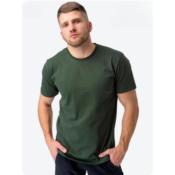 Summer Round Neck Fashionable Casual Pure Cotton Short Sleeved Solid Color Men's T-shirts