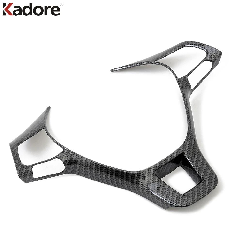 For Volkswagen VW Teramont Atlas 2017 2018    Carbon Fiber Car Steering Wheel Panel Cover Trim Interior Accessories