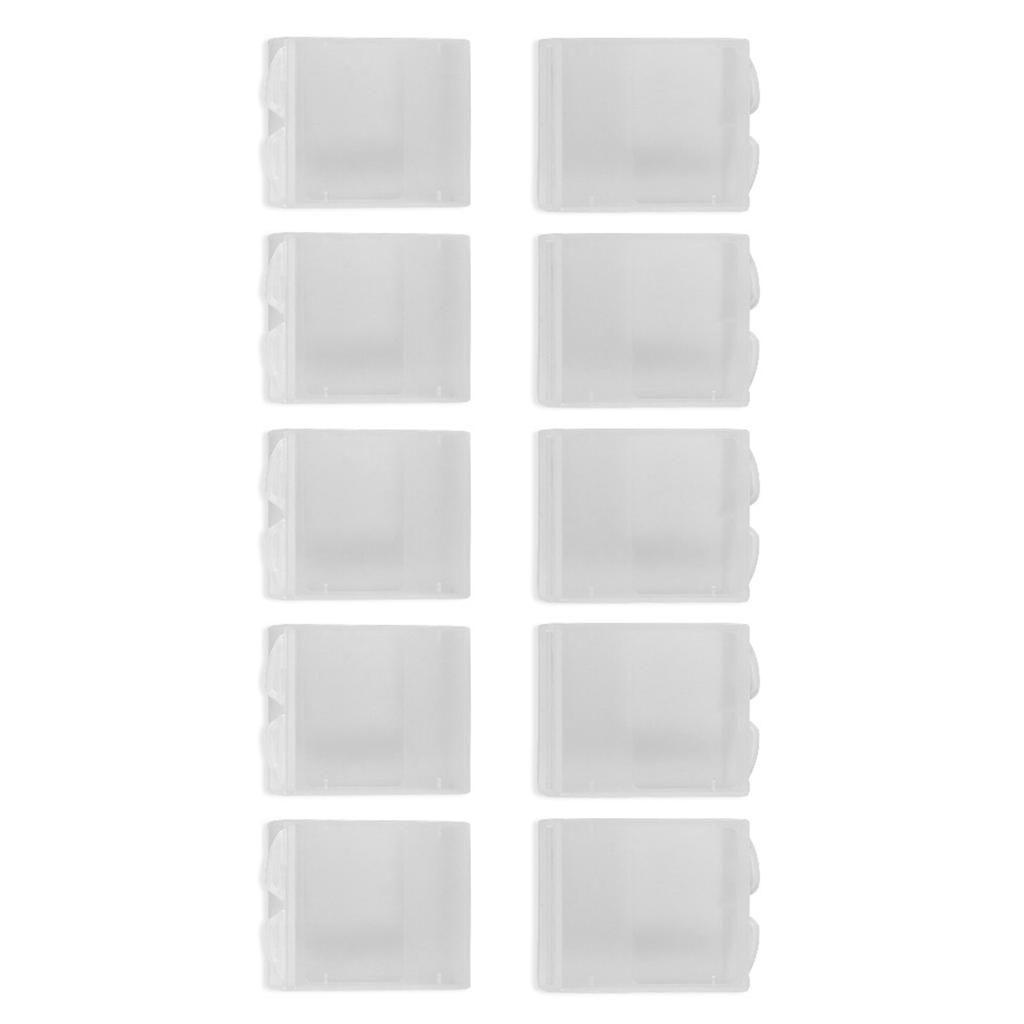 10pcs Clear Plastic Dampproof Battery Holder Storage Box Case Container for Gopro 3 4 5 6
