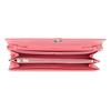 Burberry TB Monogram Leather Chain Wallet, Luxury Pink Silver-Tone Hardware Crossbody Clutch Handbag for Women, Evening Out & Daily Use 8024960